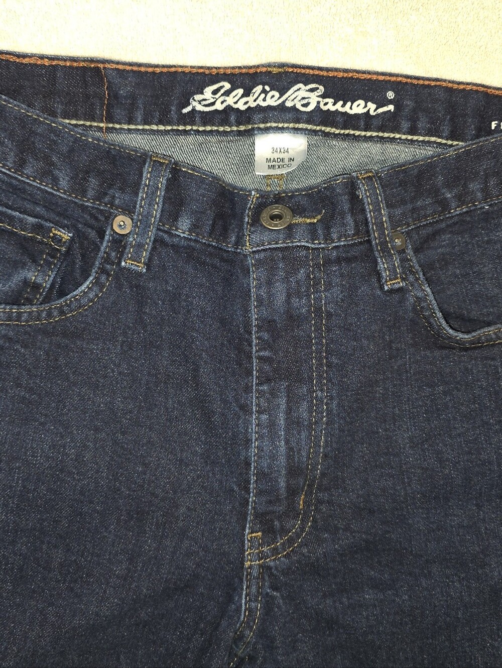 Eddie Bauer Men’s Indigo Blue Relaxed Jeans
